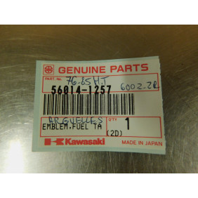 Sticker de réservoir Kawasaki ZX600 1990-1991/ EX250 1990-1991  56014-1257