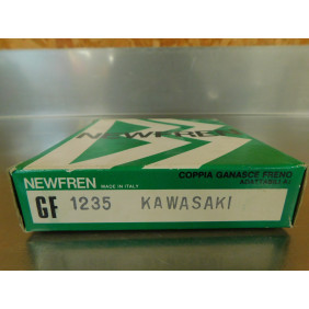 Mâchoires de frein arrière NEWFREN Kawasaki KD 80 1988-90/ KDX 200 1983-88/ KH 125 1977-81/ KX 125 1982-85 GF1235