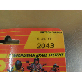 Mâchoires de frein arrière SBS Honda CR 80 1985-1990 2043