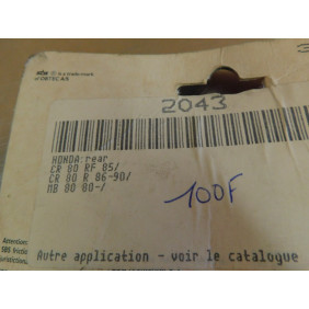Mâchoires de frein arrière SBS Honda CR 80 1985-1990 2043