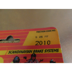 Mâchoires de frein SBS Honda / Peugeot S25FF 2010