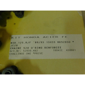 Kit chaine complet Honda NSR 125 1989-93