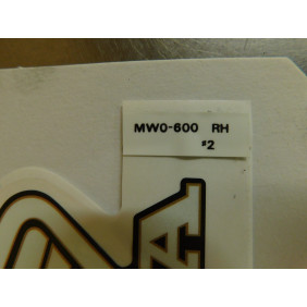 Sticker de réservoir côté droit Honda CBR 900 FIREBLADE 1992 17511-MW0-600ZB