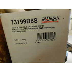Silencieux GIANNELLI neuf Kawasaki Z800 2013-2016