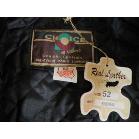 Blouson en cuir Real Leather neuf - Taille 52