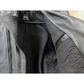 Blouson en Cuir moto MGB neuf