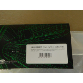 Plaque numéro Honda 125/250 CR 2004-2007