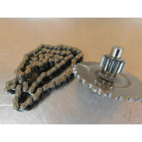 Pignon de transmission + chaine Honda 50 QR 