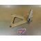 Support de cale pieds passagers gauche Honda 125 NSR Type JC20