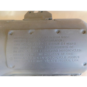 Silencieux d'échappement Honda 250XR 1984-1985 18310-KK1-000