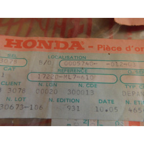 Couvercle de boite à air Honda 750 VFR 17220-ML7-610