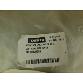 Cache latéral gauche neuf DERBI Senda 00H00527701