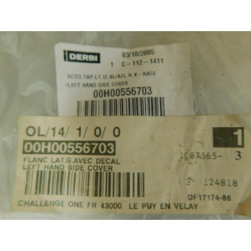 Cache latéral gauche neuf DERBI Senda 00H00556703