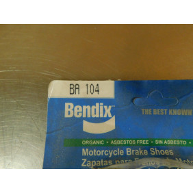 Machoire de frein avant BENDIX Suzuki RM 400 1980/ RM 250 1980 / PE 174 Z 1982 BA 104